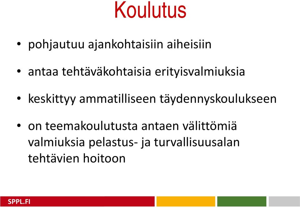 ammatilliseen täydennyskoulukseen on teemakoulutusta