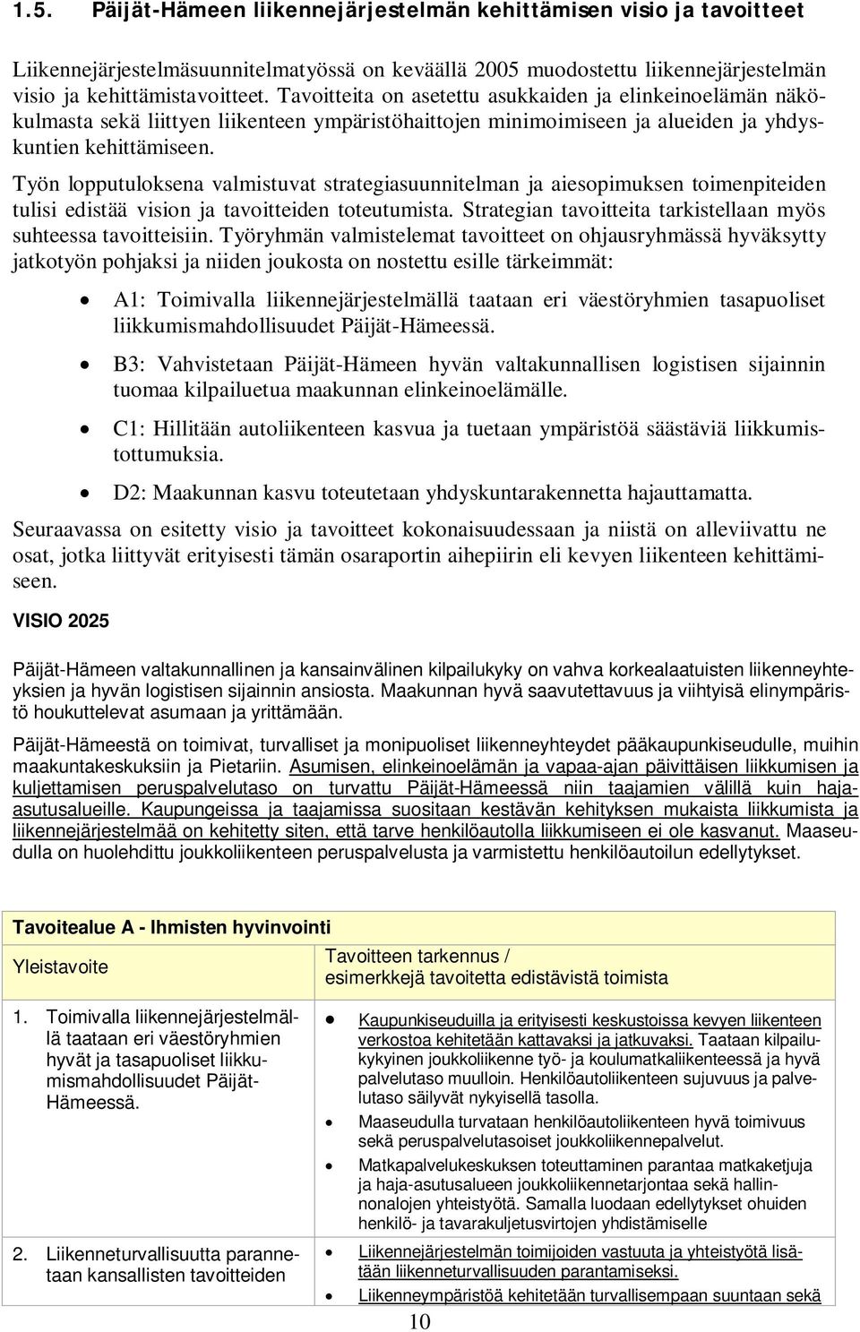 Työn lopputuloksena valmistuvat strategiasuunnitelman ja aiesopimuksen toimenpiteiden tulisi edistää vision ja tavoitteiden toteutumista.