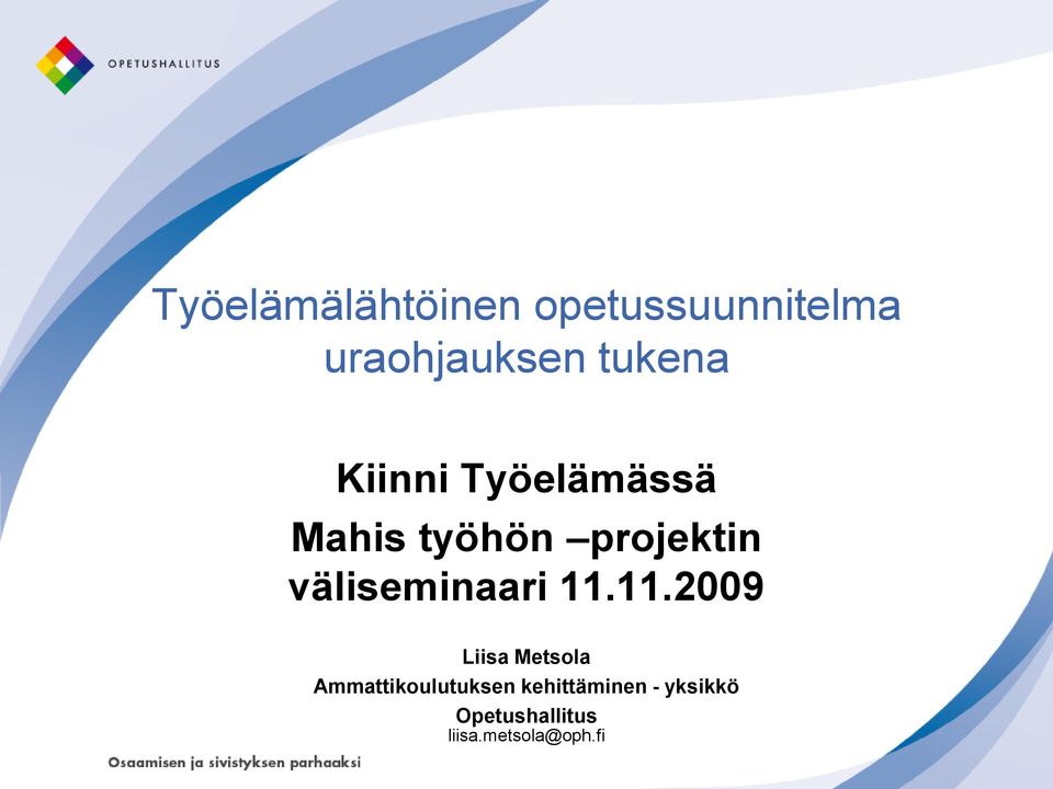 väliseminaari 11.