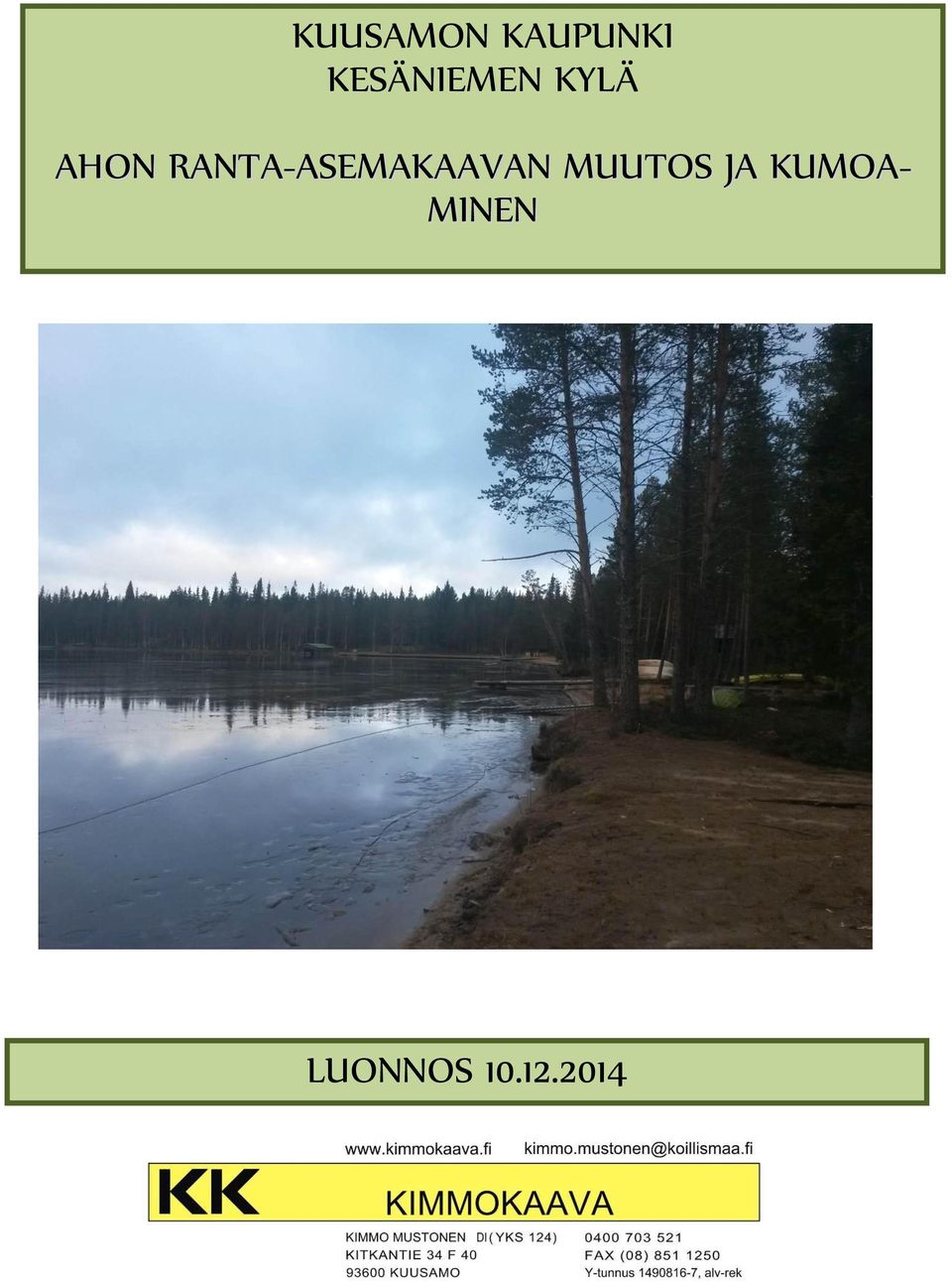 RANTA-ASEMAKAAVAN MUUTOS