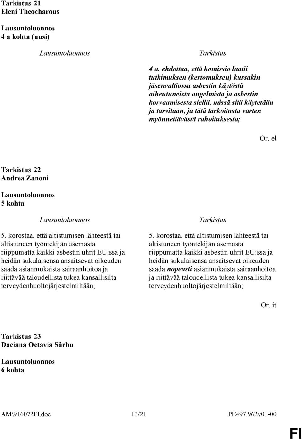 tätä tarkoitusta varten myönnettävästä rahoituksesta; Or. el 22 5 kohta 5.