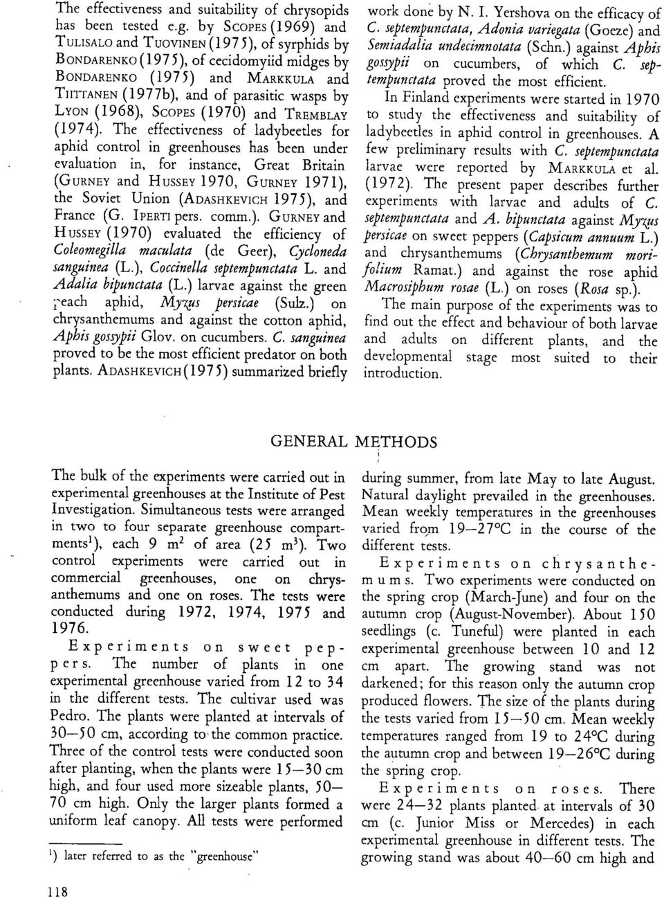 (1968), SCOPES (1970) and TREMBLAY (1974).