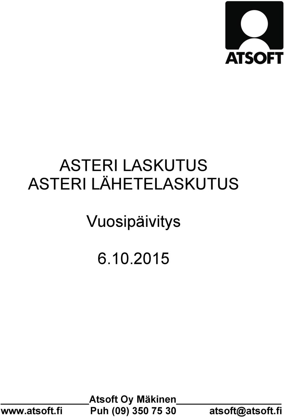 10.2015 Atsoft Oy Mäkinen www.