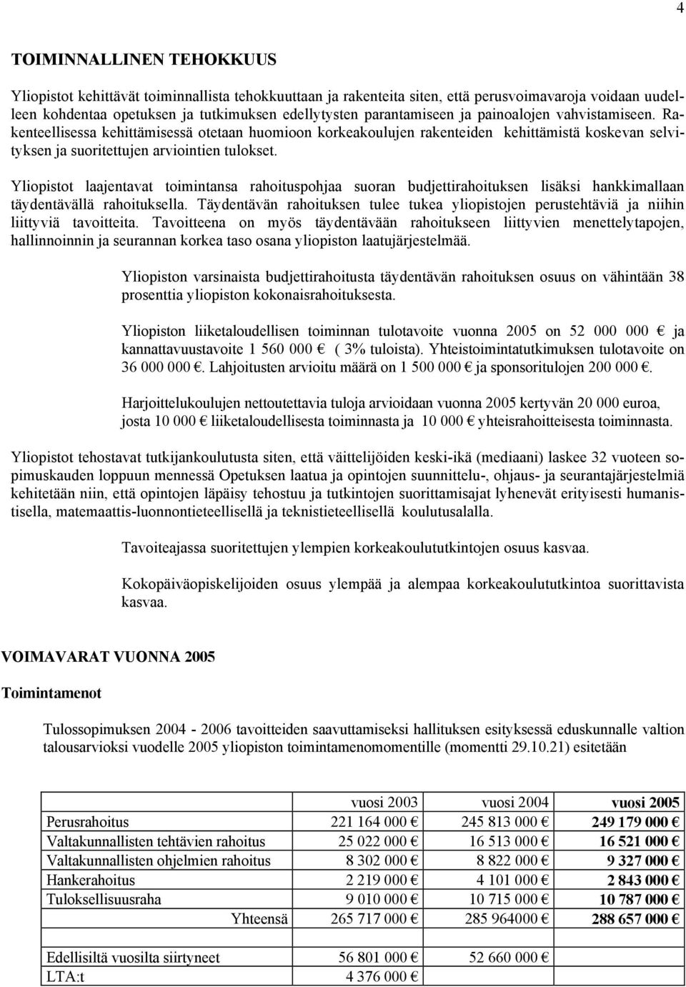 Yliopistot laajentavat toimintansa rahoituspohjaa suoran budjettirahoituksen lisäksi hankkimallaan täydentävällä rahoituksella.