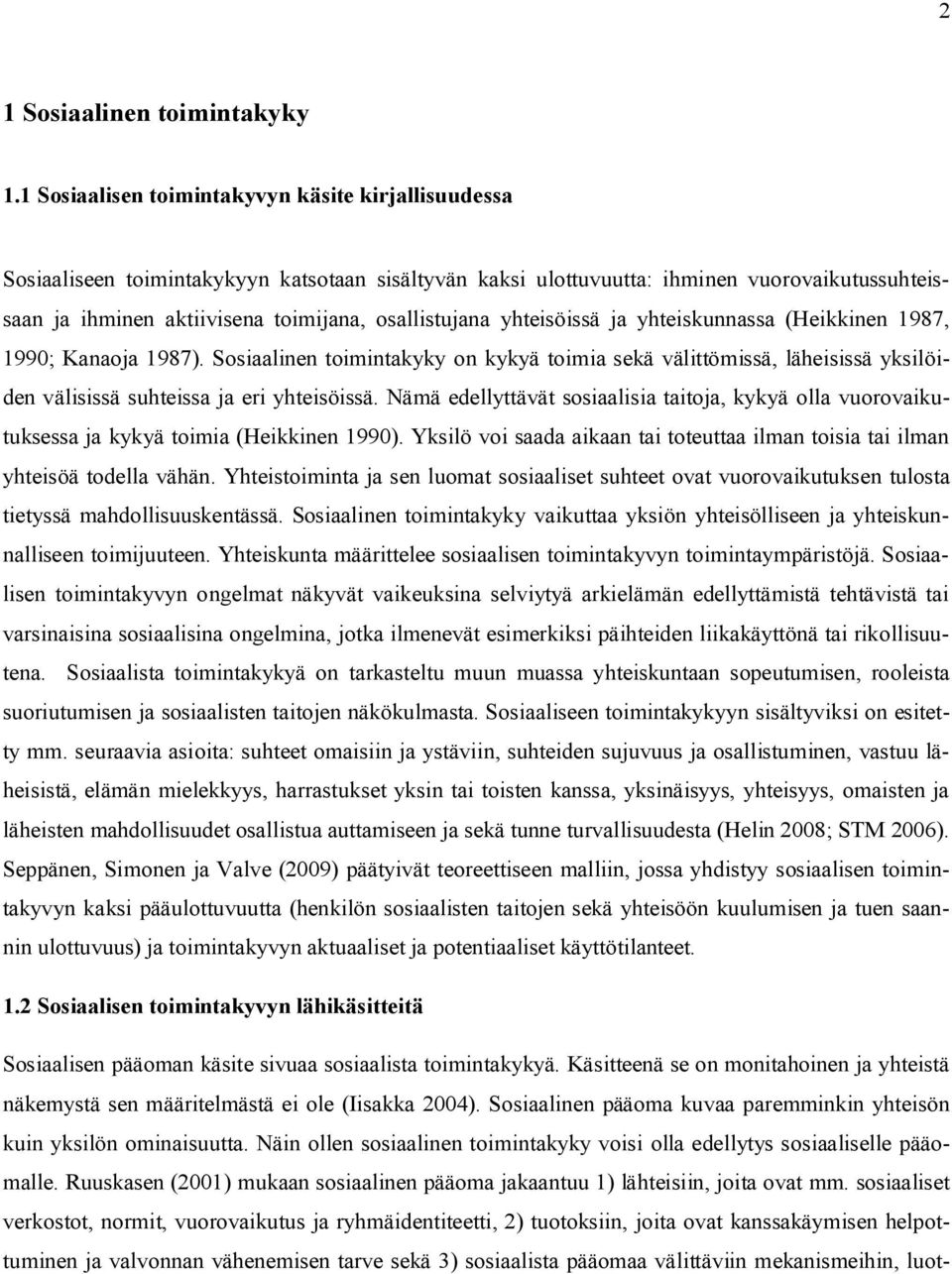 SOSIAALISEN TOIMINTAKYVYN ARVIOINTI JA MITTAAMINEN VÄESTÖTUTKIMUKSISSA ...