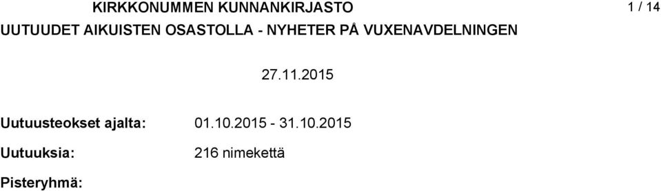 VUXENAVDELNINGEN / 4 7.