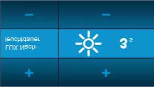 5 Käyttö 5.2 Laiteasetukset 5.2.4 LUX-jälkivalaistuksen asetus LUX-jälkivalaistus määrittää instrumentin LED-valon jälkivalaistuksen keston jokaisen moottorin pysäytyksen jälkeen.