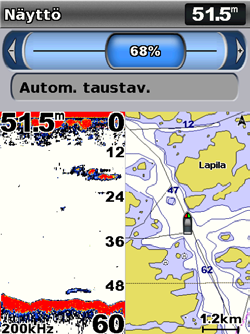 Aloitus Minimiturvasyvyys valitse veneen vähimmäisturvasyvyys. Lisätietoja on veneen teknisissä tiedoissa. Matalanveden hälytys käytettävissä ainoastaan, jos vastaanotat NMEAluotaimen syvyystietoja.