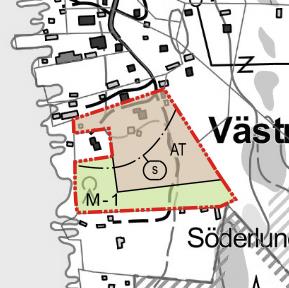 Rannan- ja naapurikiinteistön suuntaan etelään jätetään tarpeeksi iso maa- ja metsätaloudelle varattu alue. Laajentamalla AT-aluetta (kyläkeskustaa) annetaan mahdollisuus kylän tulevalle kehitykselle.