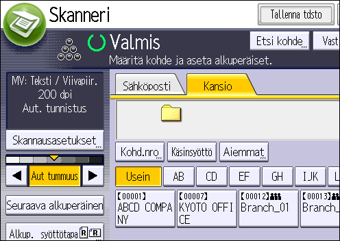 5. Skannaus Tässä kerrotaan useimmin käytetyistä skannaustoiminnoista. Lisätietoja muista toiminnoista, katso Skanneri-opas laitteen mukana toimitetulla cd-levyllä.