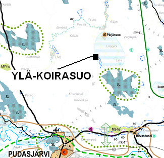 72 Vaihtoehto O Vaihtoehdolla 0 alueen maankäyttö säilyy nykyisellään. Alue on maakuntakaavassa ns. valkoista aluetta, jonka pääasiallinen käyttö on metsätalous.