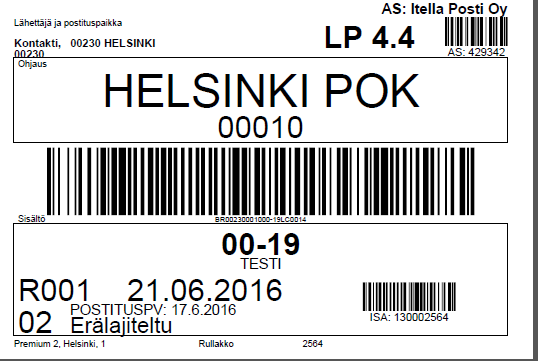 Premium-jakelun yksiköinti, kimppu- ja ohjauslaput Kimppulaput tarvitaan aina Kotisuora Premium-lähetyksille.