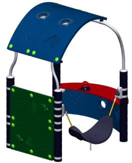 .4 Tasot UV suojattua läpivärjättyä HDPE kovapuristemuovia takuu 20 v Tolpat kuumagalvanoitua terästä, jonka päälle vulkanoitu EPDM kumi (UV-suojattu, otsostabiloitu, huoltovapaa) / Kaarevat