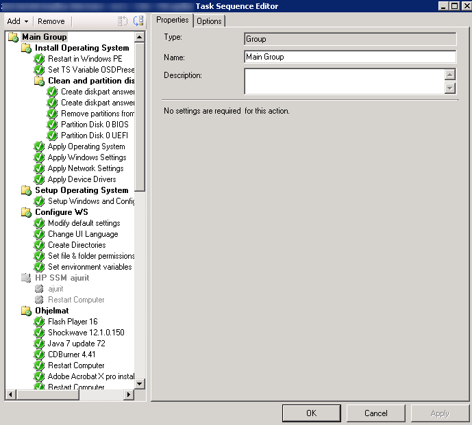 2.1.10 Operating System Deployment ConfigMgr tarjoaa toiminnon asentaa käyttöjärjestelmiä automatisoidusti ympäristön laitteisiin.