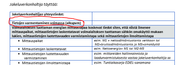 EECS-todentaminen Todennetaan lähinnä vesi- ja tuulivoimalaitoksia tilinhaltija esitäyttää internetsivuilta löytyvän jakeluverkonhaltijan todistuksen ja lähettää sen jakeluverkonhaltijalle