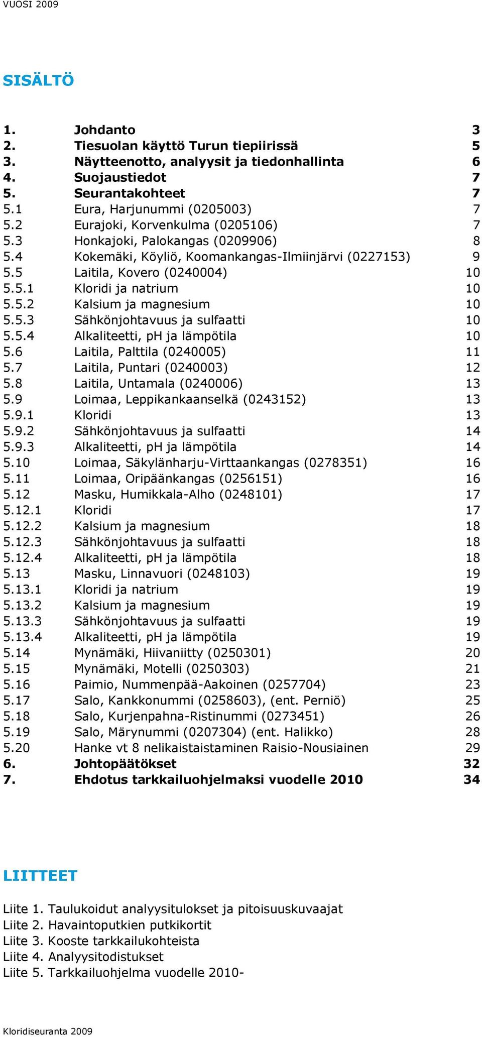 5.3 Sähkönjohtavuus ja sulfaatti 10 5.5.4 Alkaliteetti, ph ja lämpötila 10 5.6 Laitila, Palttila (0240005) 11 5.7 Laitila, Puntari (0240003) 12 5.8 Laitila, Untamala (0240006) 13 5.