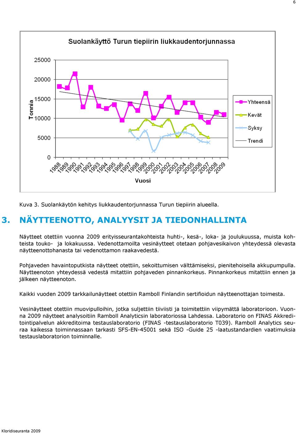 Pohjaveden havaintoputkista näytteet otettiin, sekoittumisen välttämiseksi, pienitehoisella akkupumpulla. Näytteenoton yhteydessä vedestä mitattiin pohjaveden pinnankorkeus.