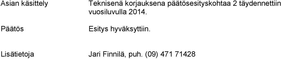 täydennettiin vuosiluvulla 2014.