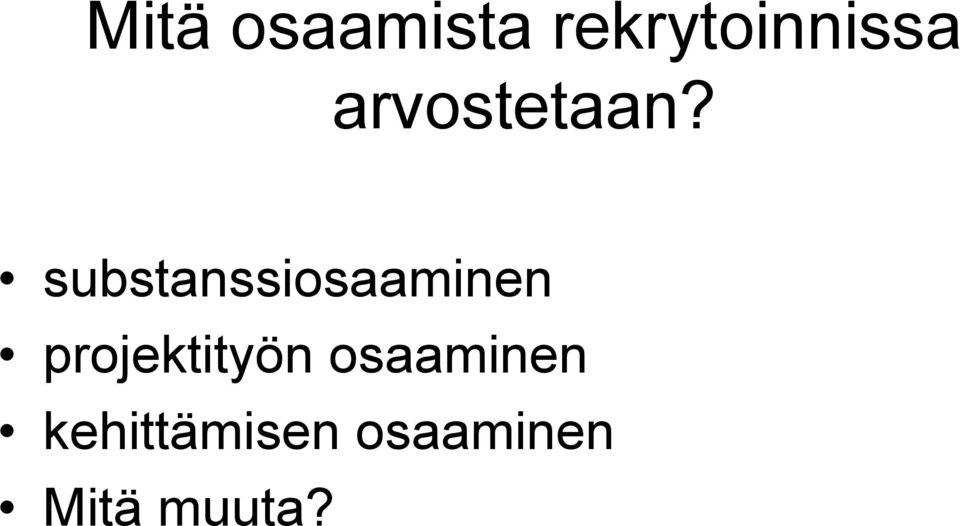 substanssiosaaminen