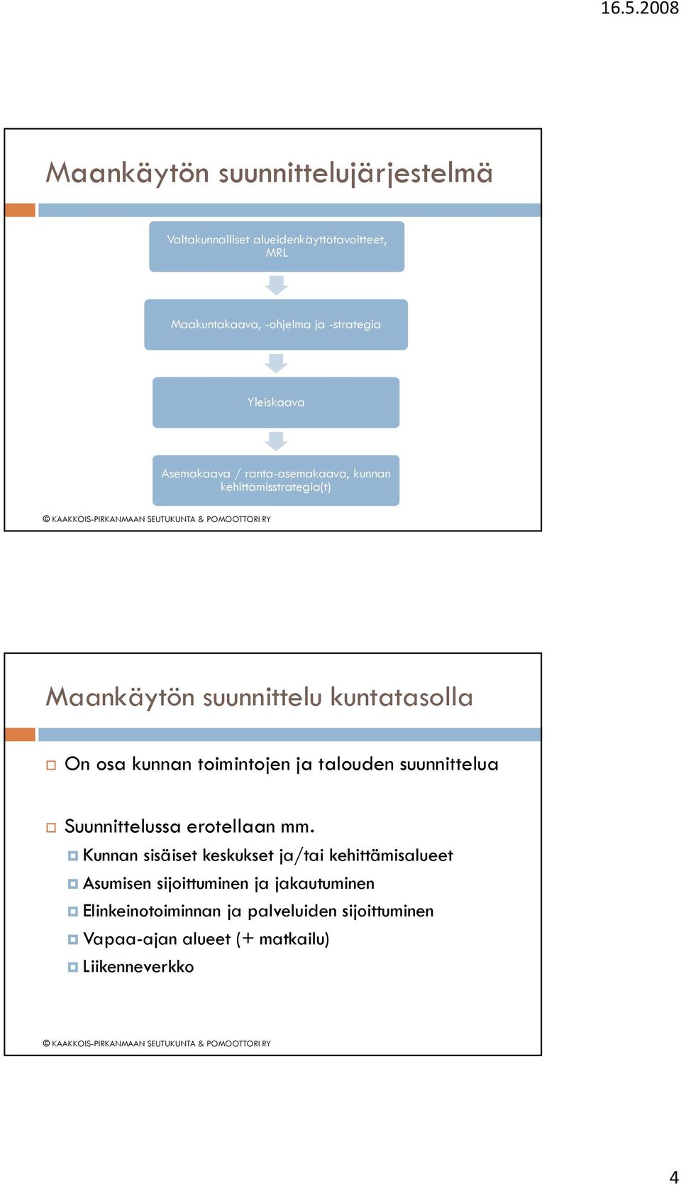 toimintojen ja talouden suunnittelua Suunnittelussa erotellaan mm.