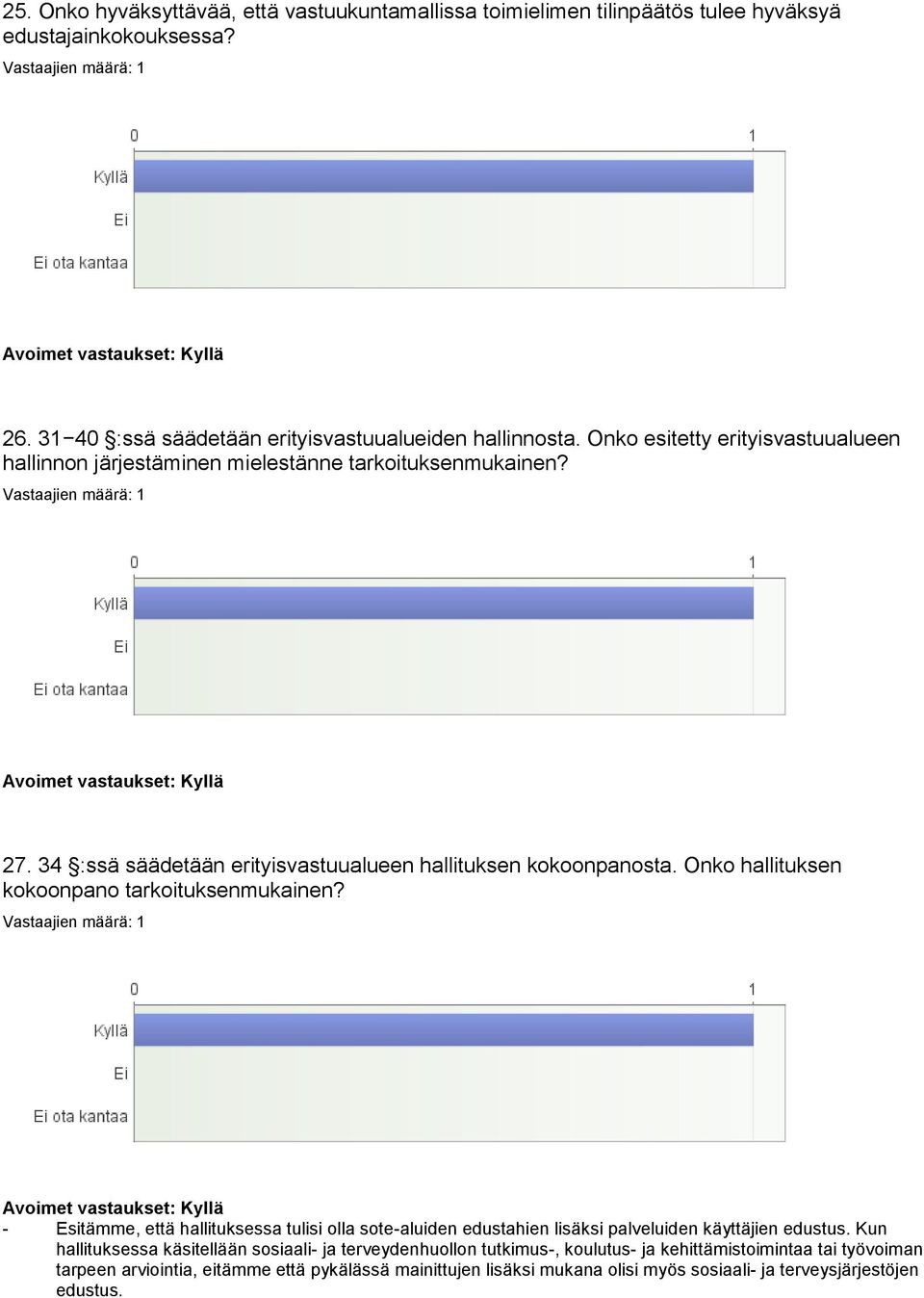 Onko hallituksen kokoonpano tarkoituksenmukainen? - Esitämme, että hallituksessa tulisi olla sote-aluiden edustahien lisäksi palveluiden käyttäjien edustus.