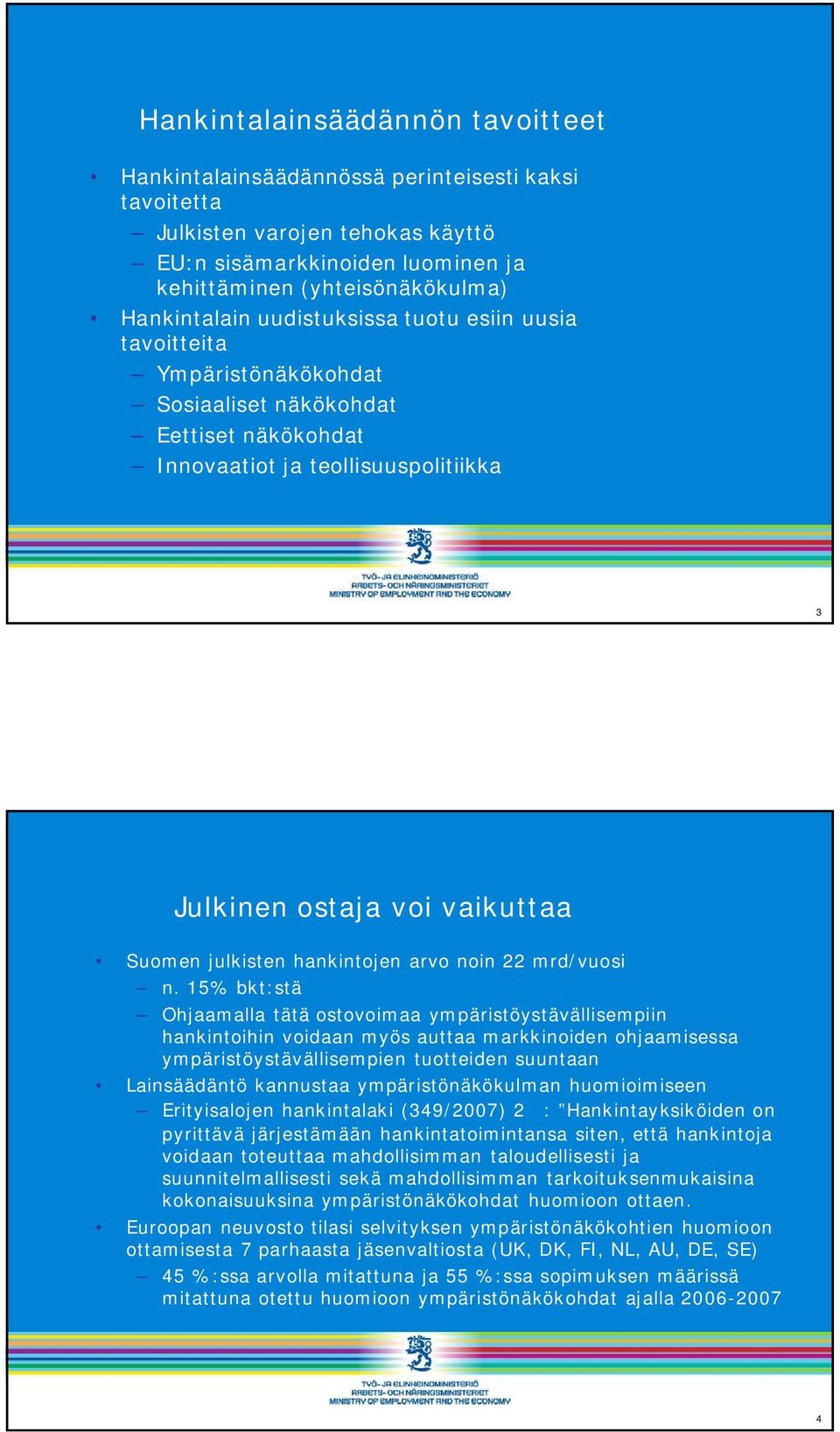 hankintojen arvo noin 22 mrd/vuosi n.