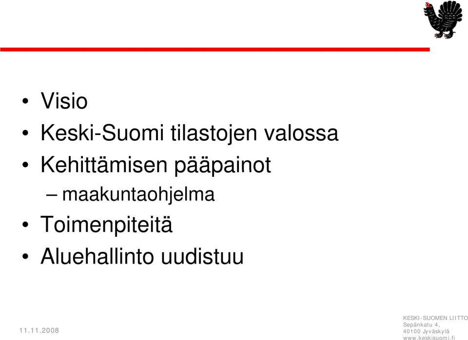 pääpainot maakuntaohjelma