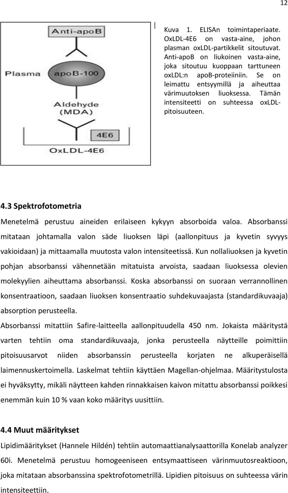 3 Spektrofotometria Menetelmä perustuu aineiden erilaiseen kykyyn absorboida valoa.