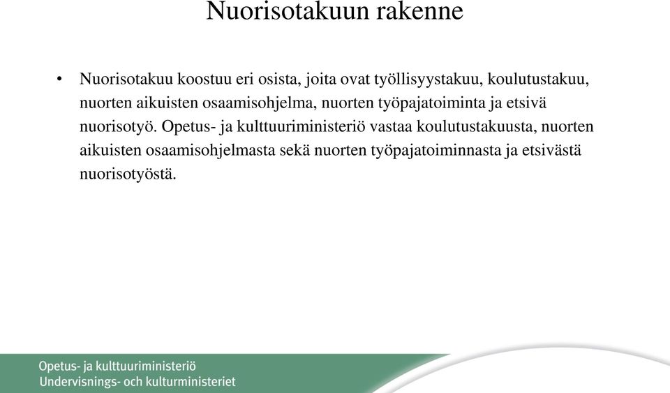 nuorisotyö.