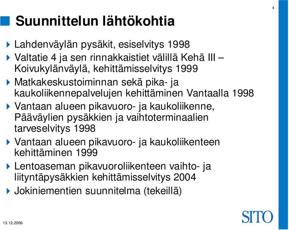pikavuoro- ja kaukoliikenne, Pääväylien pysäkkien ja vaihtoterminaalien tarveselvitys 1998 Vantaan alueen pikavuoro- ja