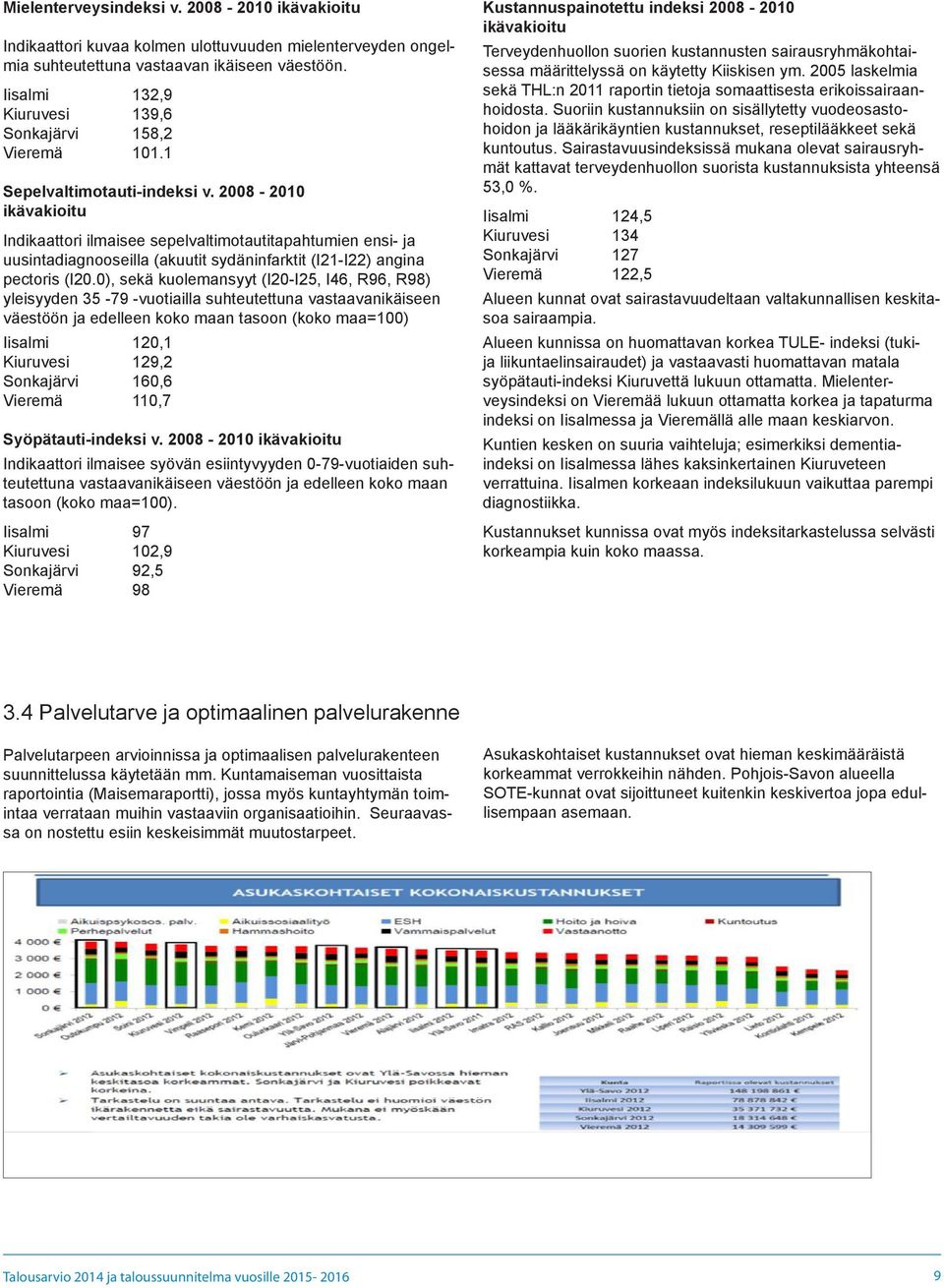 2008-2010 ikävakioitu Indikaattori ilmaisee sepelvaltimotautitapahtumien ensi- ja uusintadiagnooseilla (akuutit sydäninfarktit (I21-I22) angina pectoris (I20.