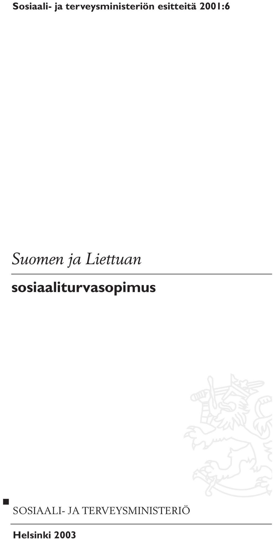 Liettuan sosiaaliturvasopimus