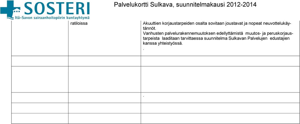 Vanhusten palvelurakennemuutoksen edellyttämistä muutos- ja