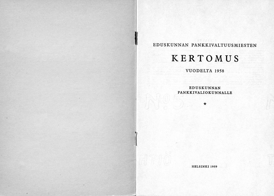 KERTOMUS VUODELTA 1958 