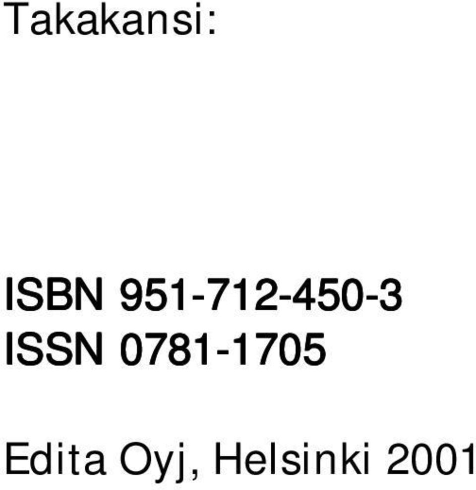 ISSN 0781-1705