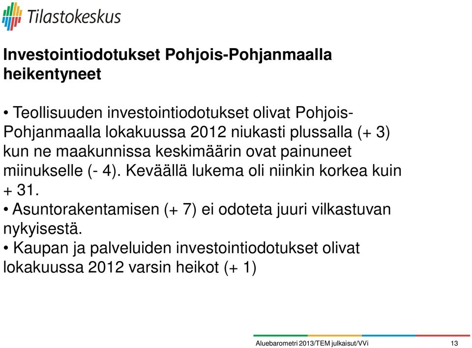 miinukselle (- 4). Keväällä lukema oli niinkin korkea kuin + 31.