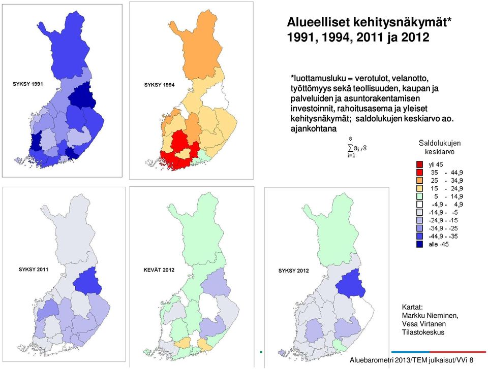 asuntorakentamisen investoinnit, rahoitusasema ja yleiset kehitysnäkymät;