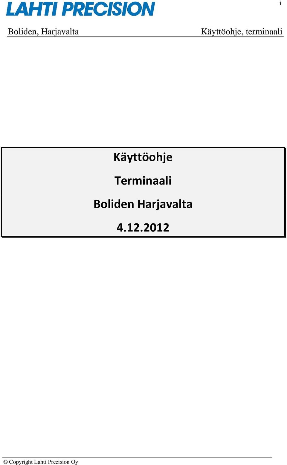 Käyttöohje