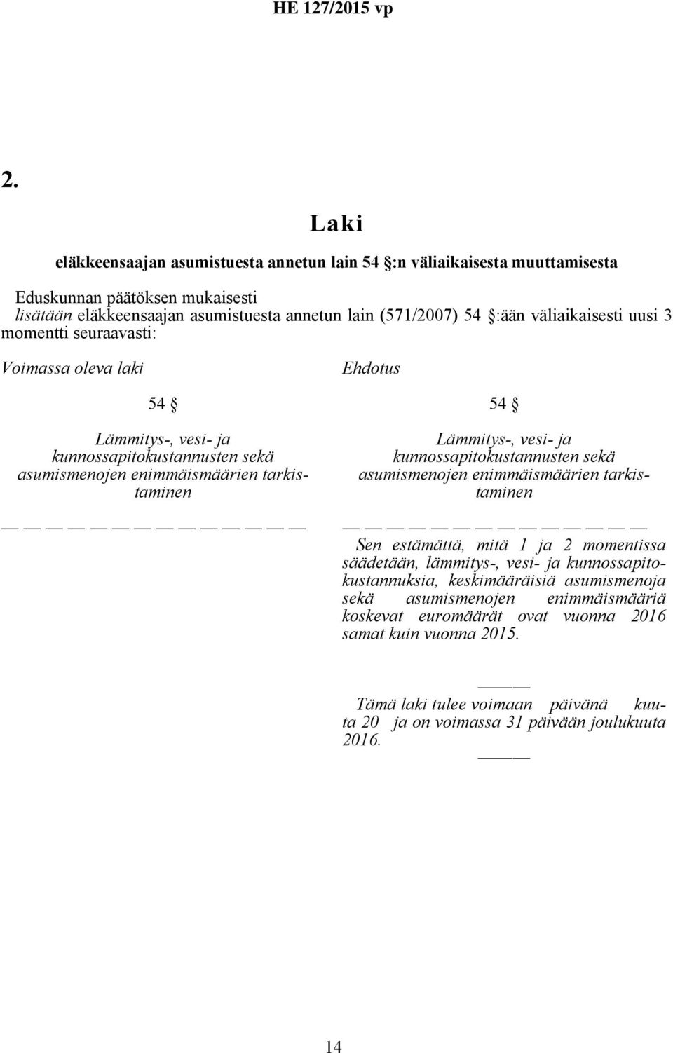 ja kunnossapitokustannusten sekä asumismenojen enimmäismäärien tarkistaminen Sen estämättä, mitä 1 ja 2 momentissa säädetään, lämmitys-, vesi- ja kunnossapitokustannuksia, keskimääräisiä