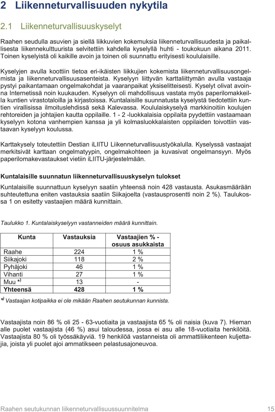 aikana 2011. Toinen kyselyistä oli kaikille avoin ja toinen oli suunnattu erityisesti koululaisille.