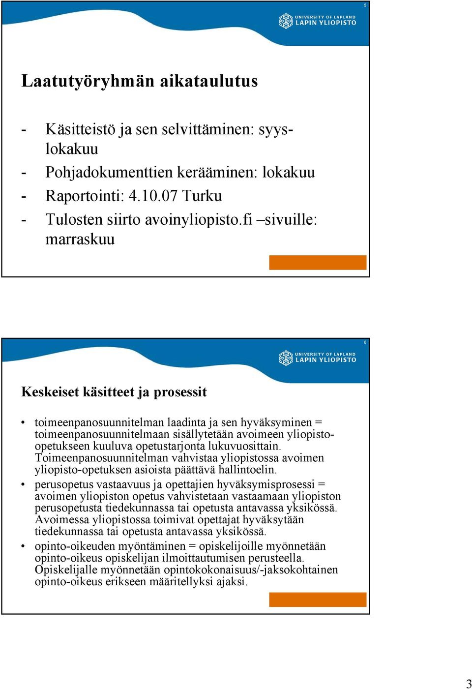 opetustarjonta lukuvuosittain. Toimeenpanosuunnitelman vahvistaa yliopistossa avoimen yliopisto-opetuksen asioista päättävä hallintoelin.