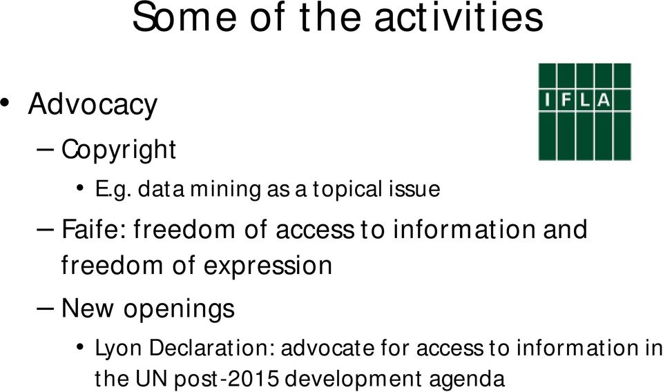 data mining as a topical issue Faife: freedom of access to