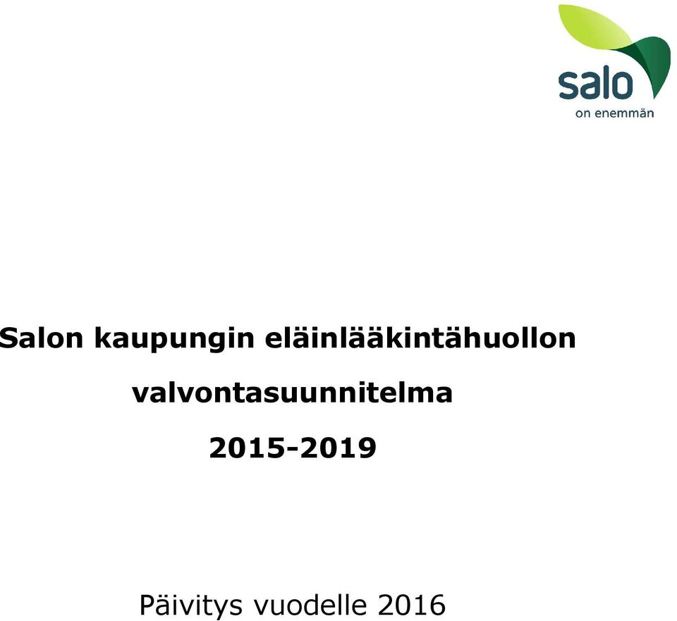 valvontasuunnitelma