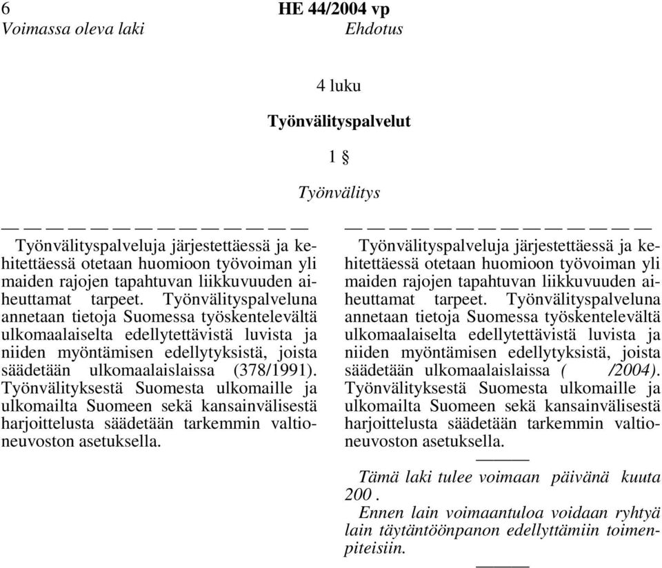 Työnvälityspalveluna annetaan tietoja Suomessa työskentelevältä ulkomaalaiselta edellytettävistä luvista ja niiden myöntämisen edellytyksistä, joista säädetään ulkomaalaislaissa (378/1991).