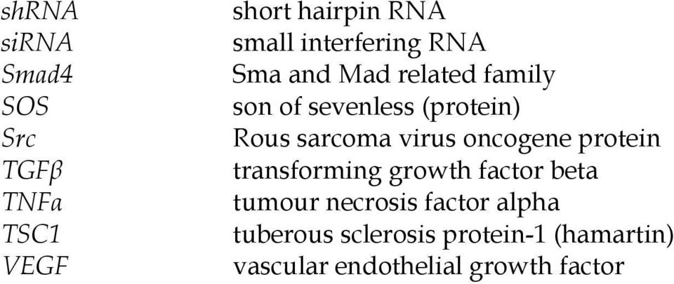 sarcoma virus oncogene protein transforming growth factor beta tumour