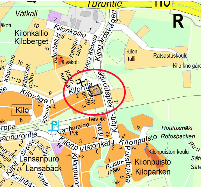 Espoon kaupunki Pöytäkirja 201 Kaupunkisuunnittelulautakunta 16.11.2016 Sivu 72 / 82 kevyenliikenteen väylällä rajautuen vireillä olevaan Kilonkartanon asemakaavaan.