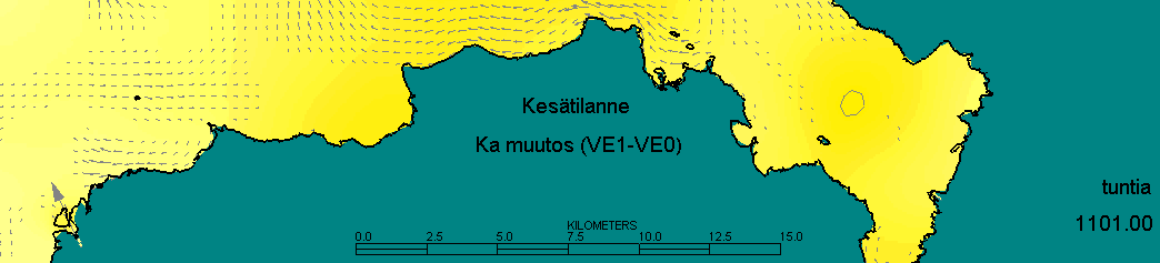8.2 Virtaamat ja veden laatu Kesätilanne