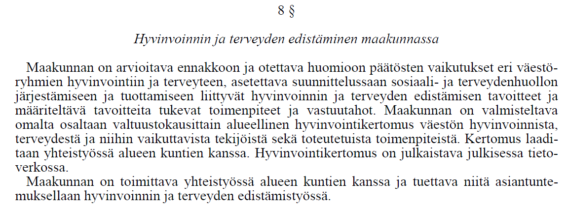 EVA HYTE-tavoitteet toimenpiteet ja vastuutahot Valtuustokausittainen hyvinvointikertomus Soiten kehittämisyksikkö; hyvinvointikoordinaattori Soiten kehittämisyksikkö; alueellinen