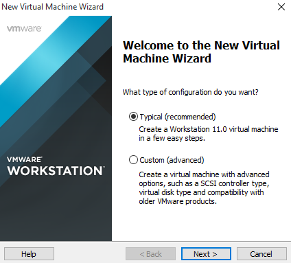 18 Aloitetaan virtuaalikoneen luonti klikkaamalla Create a New Virtual Machine KUVA14.
