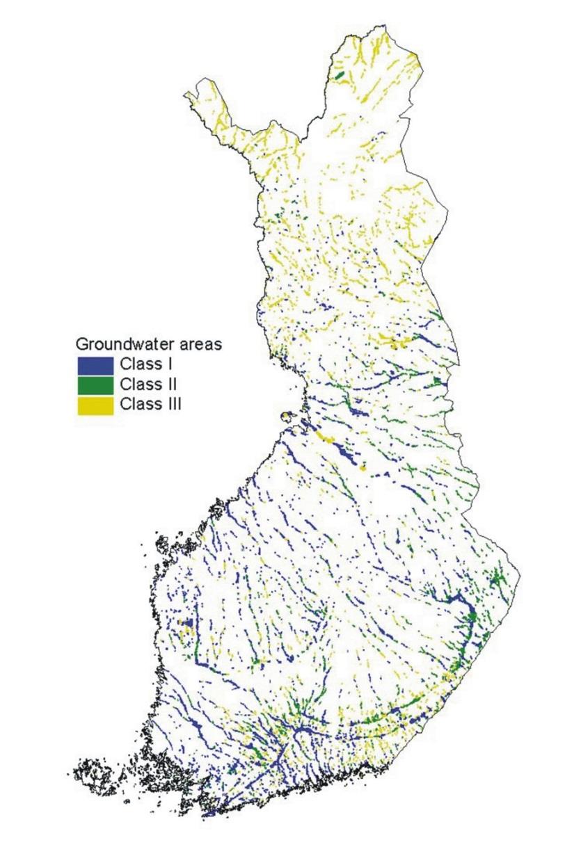 Pohjavesialueiden rajaus ja luokitus perustuu aina parhaaseen olemassa olevaan